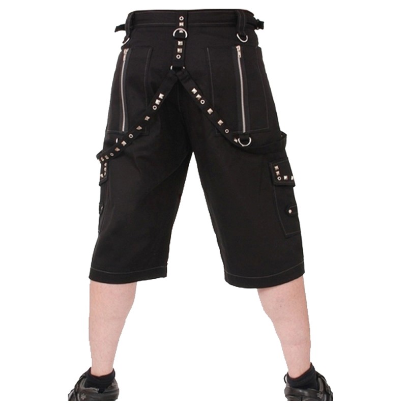 Men's Metal Short With Pyramids Gothic Men's Metal Summer Short